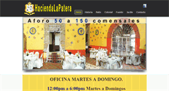 Desktop Screenshot of haciendalapatera.com.mx